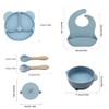 Juego de Alimentación para Bebés de 6 Piezas de Silicona