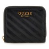GUESS Sela Small Zip-Around Wallet, Black Floral Print, One Size