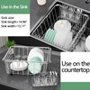 Fanbsy Large Dish Drainer Rack in Sink Adjustable, Expandable 304