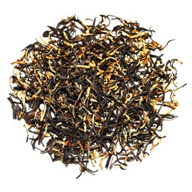 Chinese Tea Culture Golden Monkey Black Tea, is hand-processed each spring plucking of only one leaf and one bud, very smooth, soft mouthfeel, a real treat for black tea lovers, Loose Leaf Tea - 1oz