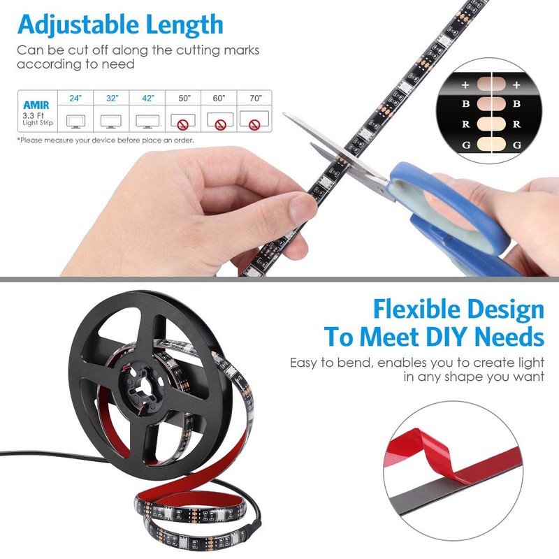 AMIR LED Strip, RGB LED Strip With Remote Control