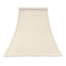 Royal Designs, Inc. Regal Series Square Bell Lamp Shade, 7 x 14 x 11.5, Beige, Set of 2