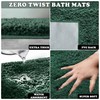 VELVETIO Bath Mats & Pedestal Set, Zero Twist Fluffy Super