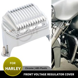 Unbranded Chrome Front Voltage Regulator Cover For Harley Electra Street Glide FLHX FLHXXX