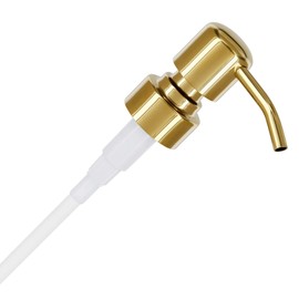 ALTGLAS Stainless Steel Liquid Soap Dispenser Pump 'Zagreb' - Replacement with 28mm thread e.g. Jack bottle Upcycling (Royal Gold)