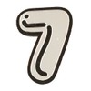 【オーサム/AWESOME】 ナンバーエンブレムチャーム 「7」 ASCM-7