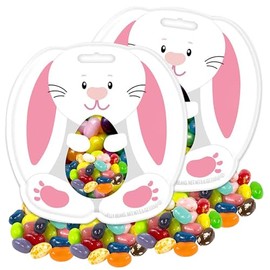 Easter Candy Jelly Beans Filled Easter Bunny Pouch 2 Pack, 5.5oz.