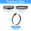 Litoexpe 4 Inch Stainless Steel Worm Gear Hose Clamp 4