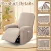 BOUFEIDA 4-Piece All-Inclusive Armchair Cover, Relaxing Chair, Stretch Cover with