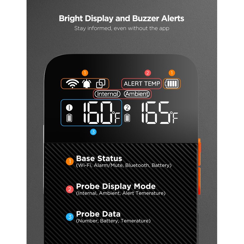 GoveeLife Wireless Meat Thermometer Digital with 2 Probes, Unlimited Range