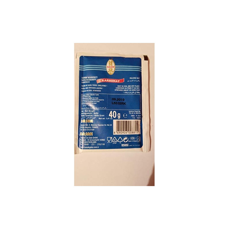 BASAK KARBONAT Baking Soda Carbonate 40gr X 2pcs