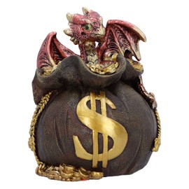 Nemesis Now Jackpot Money Box 4.8" Resin Jackpot Money Box Dragon Money Box Fantasy Gift Cast From Finest Resin Hand Painted