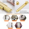 Solid Brass Surface Bolt, Heavy Duty Concealed Slide Surface Door