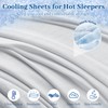 YIYEA Cooling Fitted Sheet, Arc-Chill Q-Max >0.5 Cool Fiber Fitted
