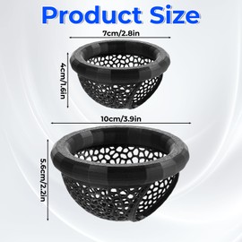 Bruislard 2 PCS Betta Bed, Floating Betta Hide & Shrimp Cave, Betta-Hammock, Aquarium Hiding Feeding Decorative Accessories, Safe Resting Spot for Betta-Fish, Shrimp and Small Fish (Black)