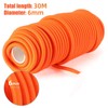 6 mm x 30 m, orange elastic safety rope, bungee