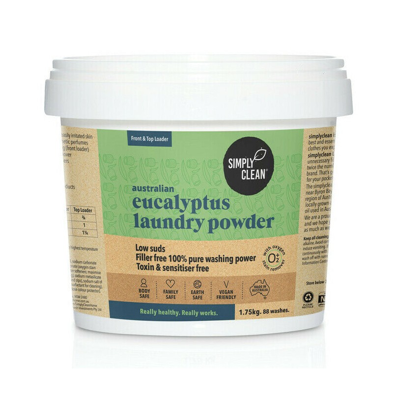 Simply Clean Australian Eucalyptus Laundry Powder, 1KG
