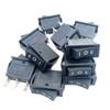12 Pieces Rocker Switch 3 Pins 3 Position Latch On/Off/On