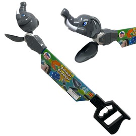 WARM FUZZY Toys 21” Elephant Grabber Toy - Elephant Toy Hand Grabber for Kids - Durable Plastic Animal Grabber - Prizes for Birthday Gifts, Goodie Bags, Prize Box Animal Party Favors & PTA Carnival