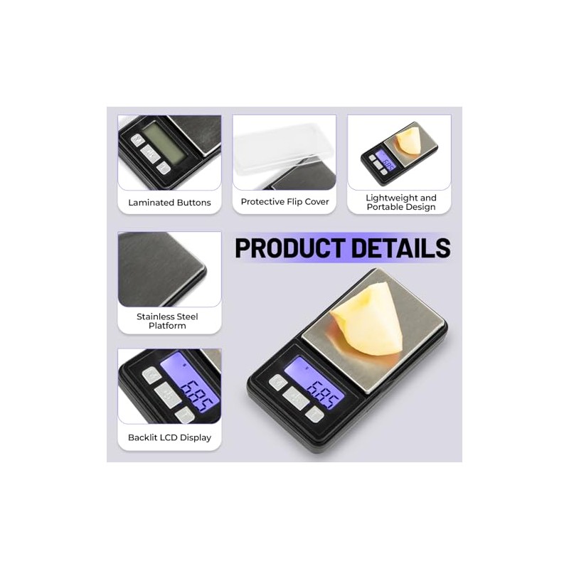 Generic Ultra Mini Scale, 200g x 0.01g Digital Pocket Scale,