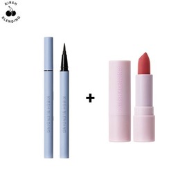 KIRSH BLENDING First Tender Lip & Doodling Simple Liner Set 2items, Lip#$%Liner:03 Tender Coral-Ash Black