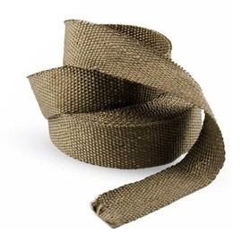 2 Roll Titanium Header Turbo Pipe Manifold Exhaust Heat Wrap Tape 20 Ties-2" x 50'