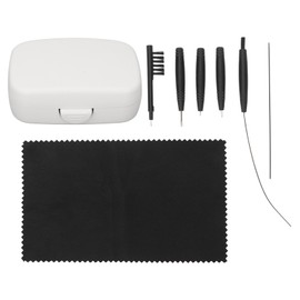 8pcs Hearing Amplifier Cleaning Tools Earwax Removal Lightweight Complete Professional Brush Set White