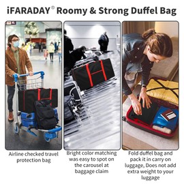 Extra Large Duffel Bag 110L Travel Duffel Bag lightweight Luggage Bag for Outdoor, Travel, Sport-Black