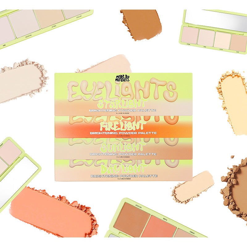 MADE BY MITCHELL EYELIGHTS BRIGHTENING POWDER PALETTE - FIRELIGHT, MADE