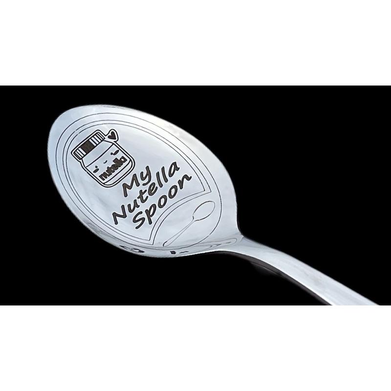 My Nutella Spoon + Gift Box, Laser Engraved Customised Gift,