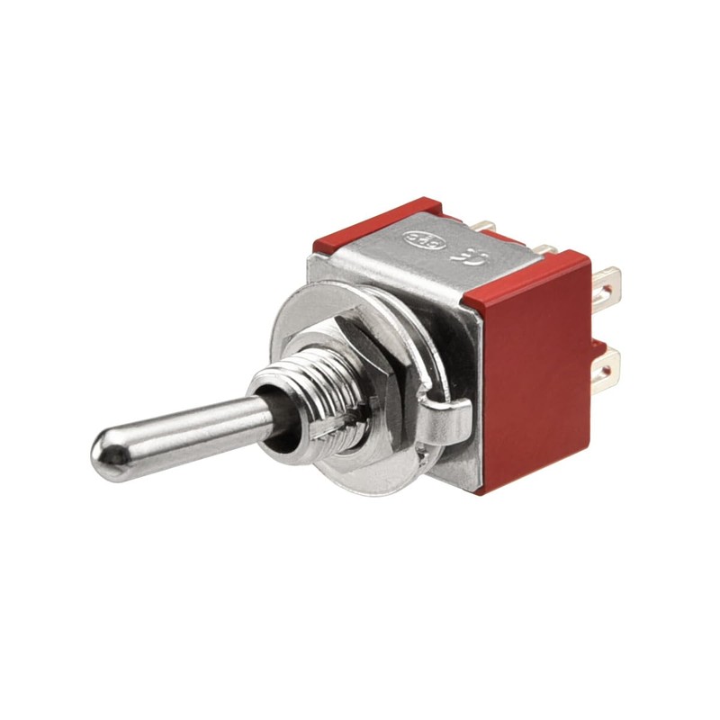 Heschen Miniature Toggle Switch MTS-202 ON-ON DPDT 6 Pin 2A