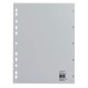 Soennecken Index 1576 DIN A4 1-5 Full Height Polypropylene Grey