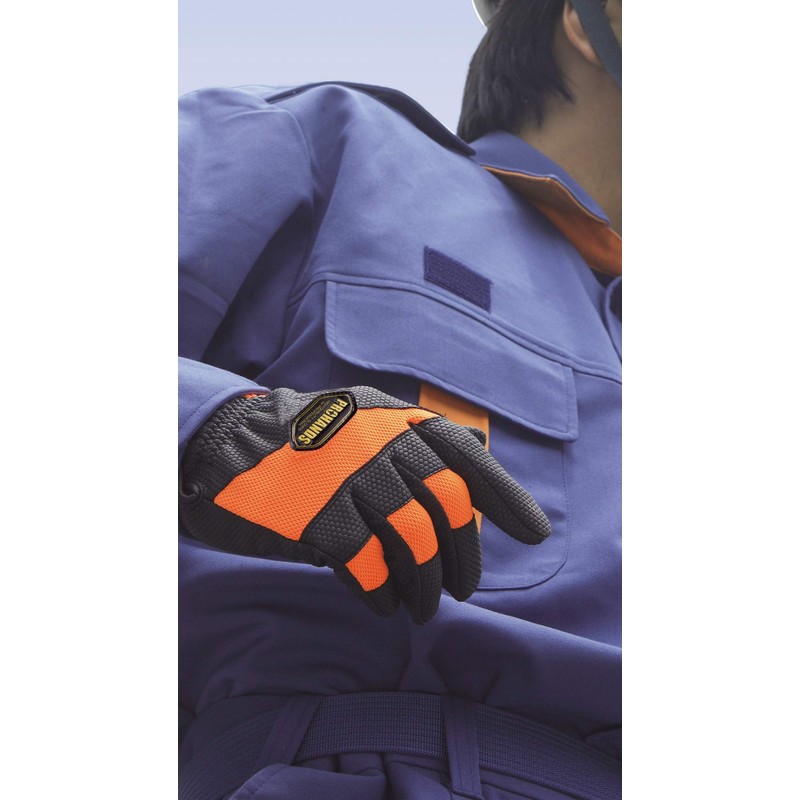 Prohands Synthetic Leather PU Embossed Gloves pu625 , grey