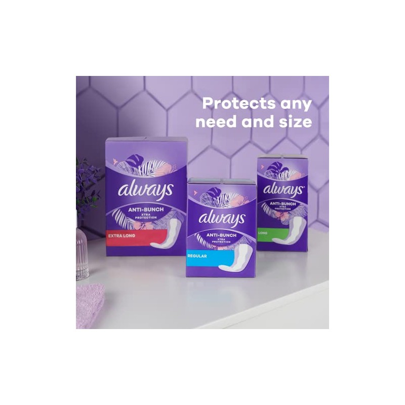 Always Xtra Protection Long Daily Liners Unscented 108 Count