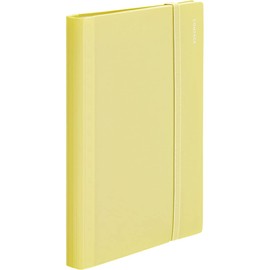 Kingjim CN5894H Clear File Compaq A4 Bi-Fold, 10 Pockets, Yellow
