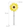 Relaxdays Sunflower Windmill Set of 2 H x W x