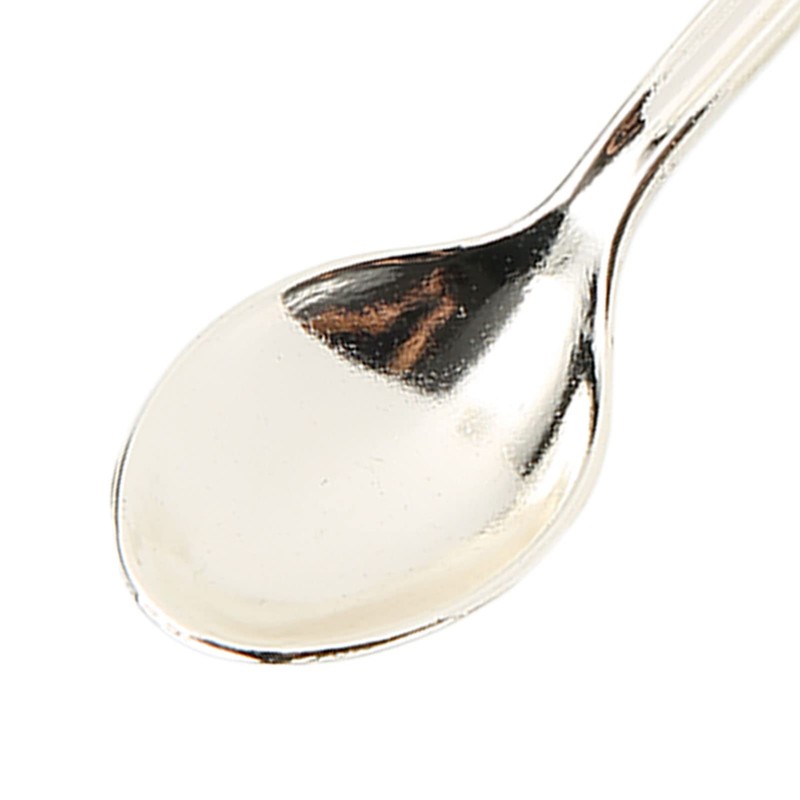 Dessert Spoon Set, Coffee Spoon Stand Kit Fruit Scoop Fork