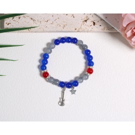 QqzsJewls Friendship Matching Bracelet FNAF Fan Costume Gifts, Bonnie the Rabbit Rockstar Guitar Charm Bracelet, Birthday Christmas Gifts for Son Daughter Best Friend