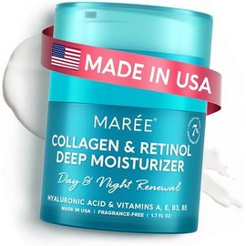 MAREE- Crema hidratante facial con retinol para el rostro Crema facial antienvejecimiento Crema hidratante facial con colágeno