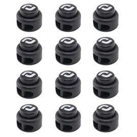 RJ-Sport Pack of 12 Cord Locks Spring Cord Locks Plastic Double Holes Cord Ends Fastener Toggle Stopper Slider