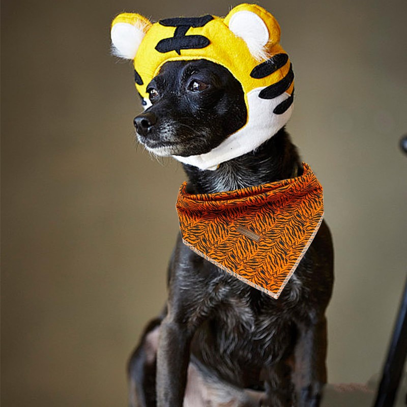 Elegant Little Tail Bandana - Washable Cotton Dog Kerchief &