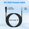 MEIRIYFA 5Pack DC 5.5mm x 2.5mm Female Plug to Bare