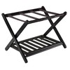 Winsome Reese Luggage Rack with Storage Shelf, for Guest Room,