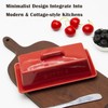 MKYHBOO Ceramic Butter Dish With Lid for Countertop, Covered Butter