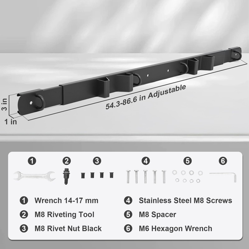 LMRSTOO Adjustable Motorcycle Tie-Down Rack forFull Size Pickups,Adjustable Width from