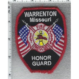 Warrenton Fire Rescue Honor Guard (Missouri)  Shoulder Patch