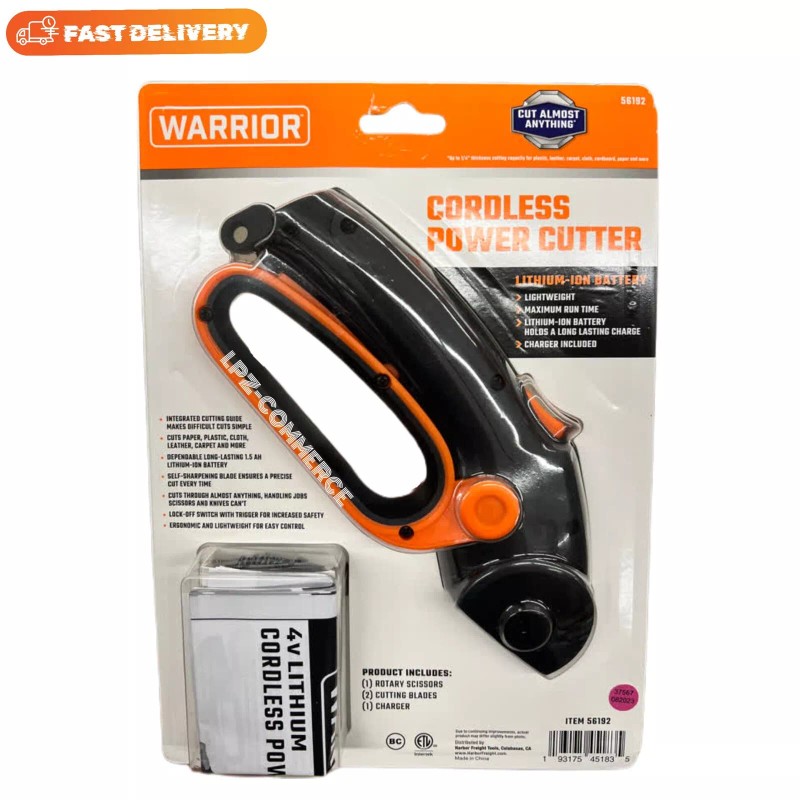 WARRIOR POWER CUTTER CORDLESS 4V NEW/ US SELLER ‼