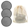 17 Pieces Reusable Makeup Remover Pads Soft Cleaning Cloths for