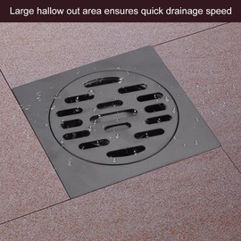 Square Floor Drain, Stainless Steel Anti Odour Bathroom Floor Drain, Odour-Inhibiting Shower Draining Board, Deodorising Floor Drain for the Bathroom (Normal Floor Drain)