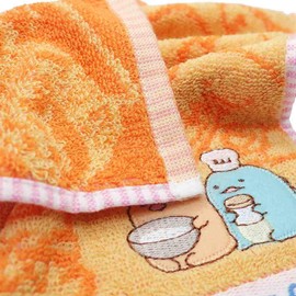 Marushin 6575016200 Mini Towel, Fancy Sumikko, Yellow, 100% Cotton, Antibacterial and Odor Resistant, Approx. 10.2 x 10.2 inches (26 x 26 cm)
